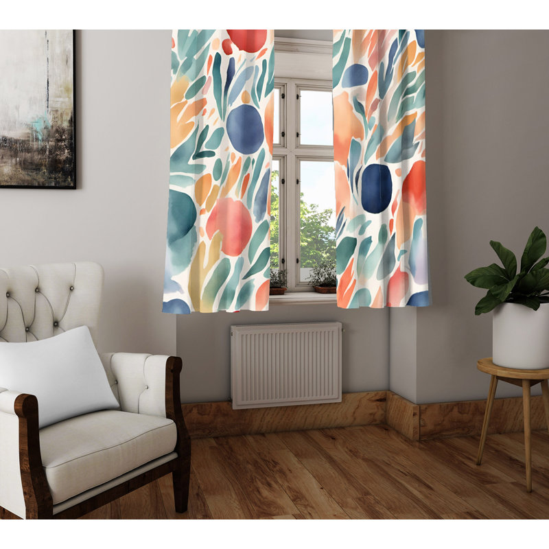 Semi Sheer Curtain Pair, 20" W x 61" L