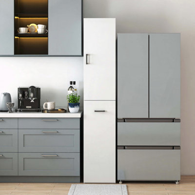 Kitchen Pantry Cabinet with 3 Tier Pull Out Multi Tier Shelf