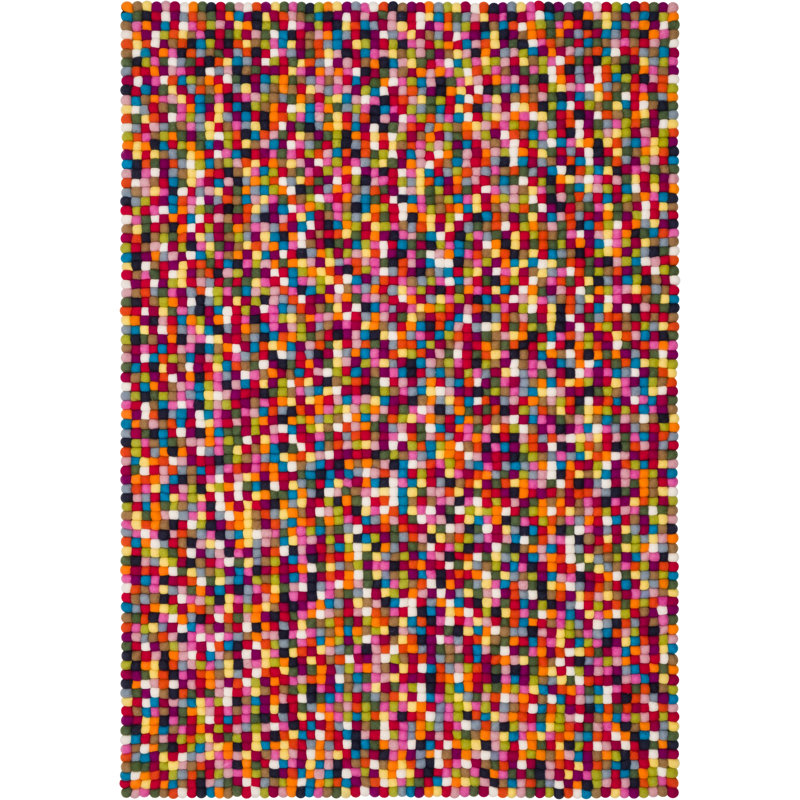 Geometric Wool Hand Woven Area Rug, Rectangle 120 x 170cm 
