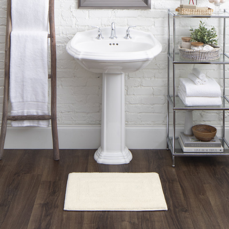 Tapis de bain lavable à la machine Kail, L 27 po x L 45 po, Naturel