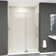 56'' - 60'' W x 76'' H Pivot Semi-Frameless Shower Door with Clear Glass