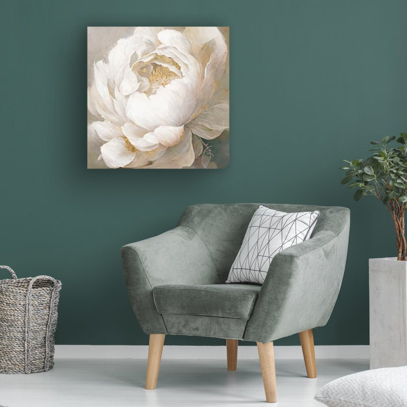 Art sur toile, boliche de pivoine Sasha, H 24 po x l 24 po