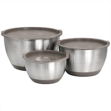 OGGI Stainless Steel Mixing Bowl Set with Lids