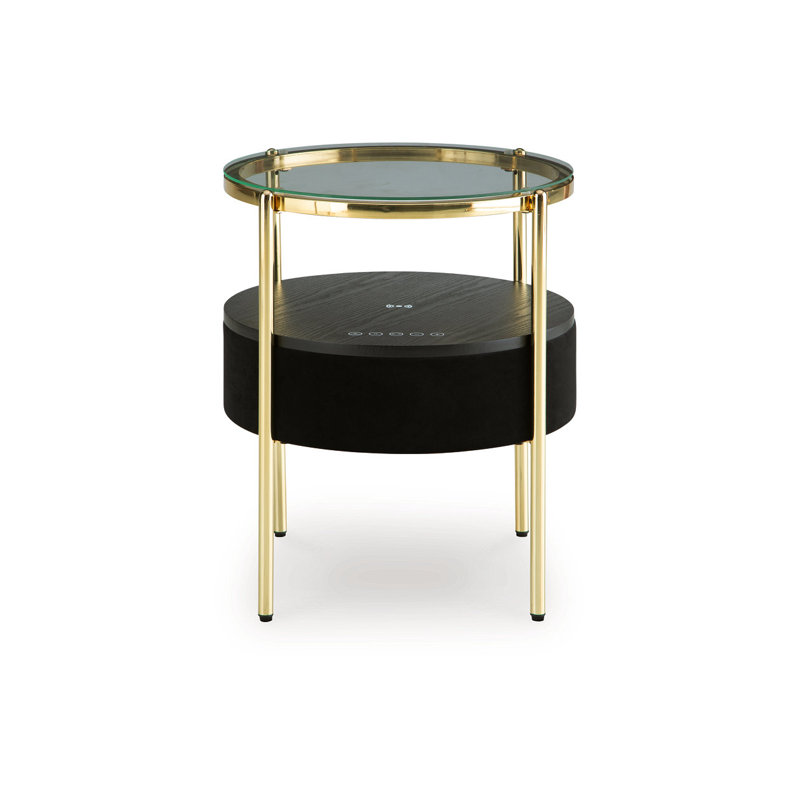 Table d'appoint avec haut-parleur Sofica