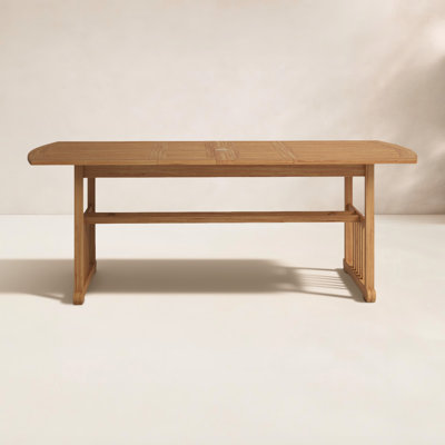 Beaston Extendable Teak Outdoor Dining Table