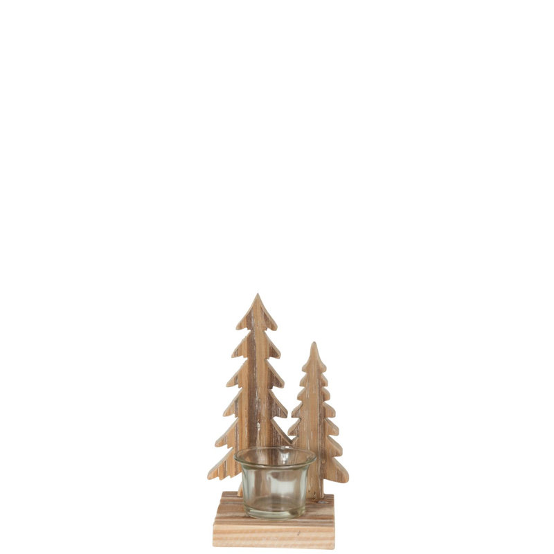 Cozy Wood Tabletop Tealight Holder
