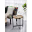 Table d'appoint ronde avec plateau en bois
