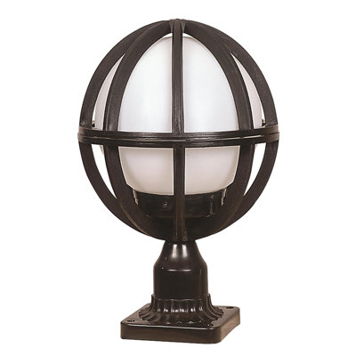 Modern Outdoor Wall Lamp, Black & White, 15.0 x 9.1 inches | Durable ABS Body & Acrylic Cap, E27 Socket (Max 40W), IP65 Weatherproof | Stylish Industrial Design for Patios, Gardens & Entryways