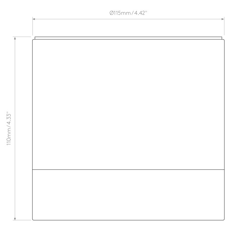 Ottawa 1 - Light Flush Mount, Matte Black