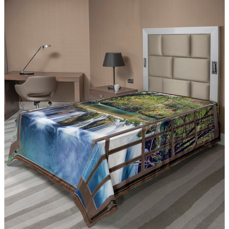Multicolore Ambesonne, Drap plat pour lit simple TG