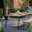 Vikesha Acacia Rectangular Solid Wood Top Dining Table