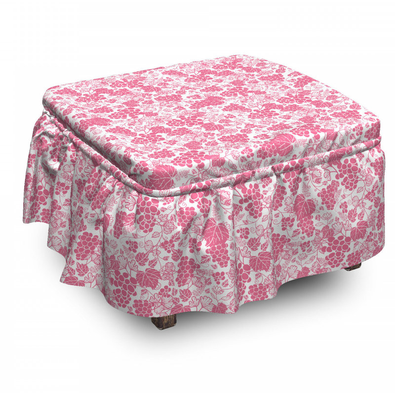 Housse pour repose-pieds à coussins carrés, Motif 3