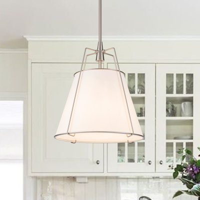 Nyjel 4 - Light Linen Tapered Pendant