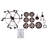 7-Light Retro Industrial Metal Gear Pendant Light