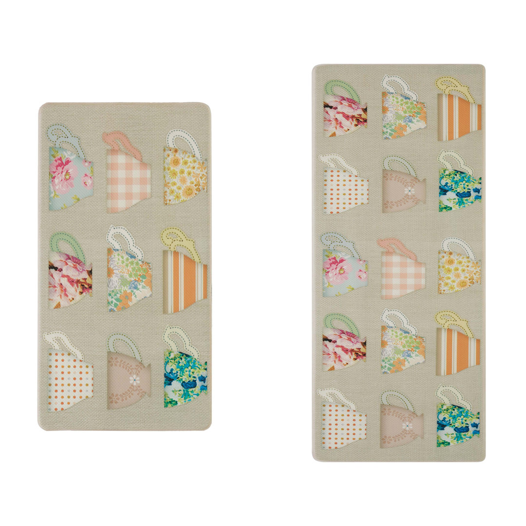 Laura Ashley 2 Piece Wellness Anti-Fatigue Mat Set Laura Ashley 