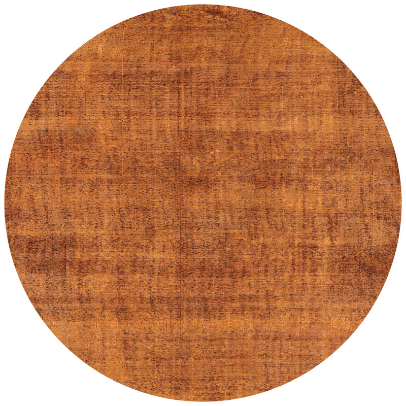 Tapis orange Richborough, Rond 5 pi