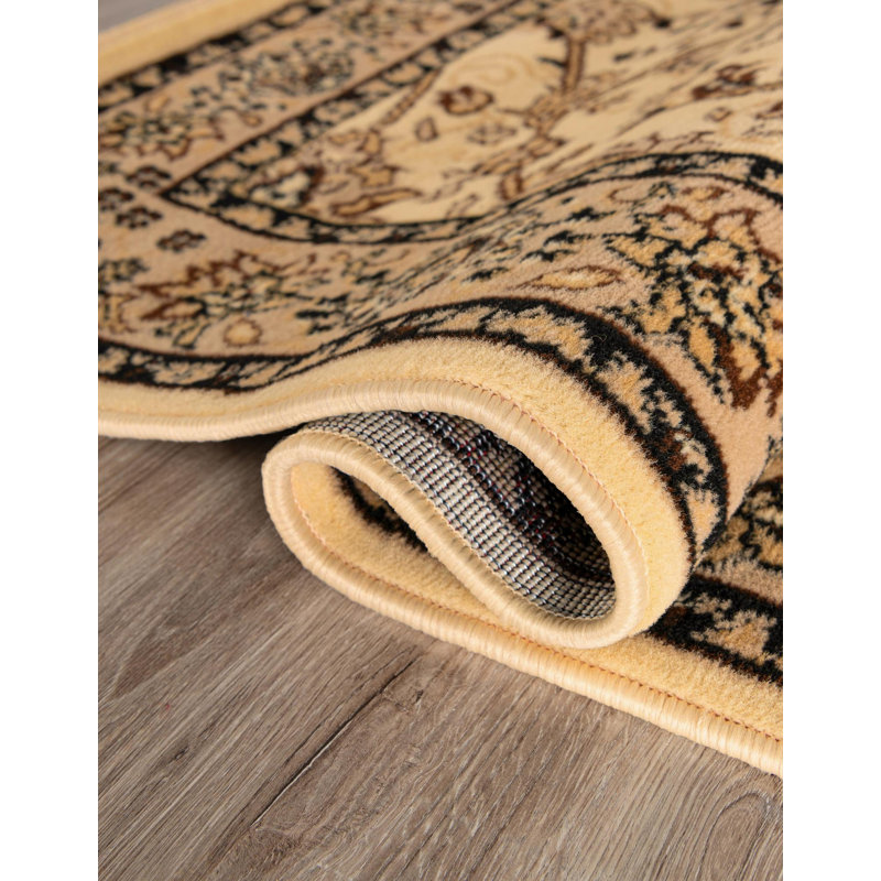 Tapis ivoire Hanan, Ivory, Carré 6 pi 1 po