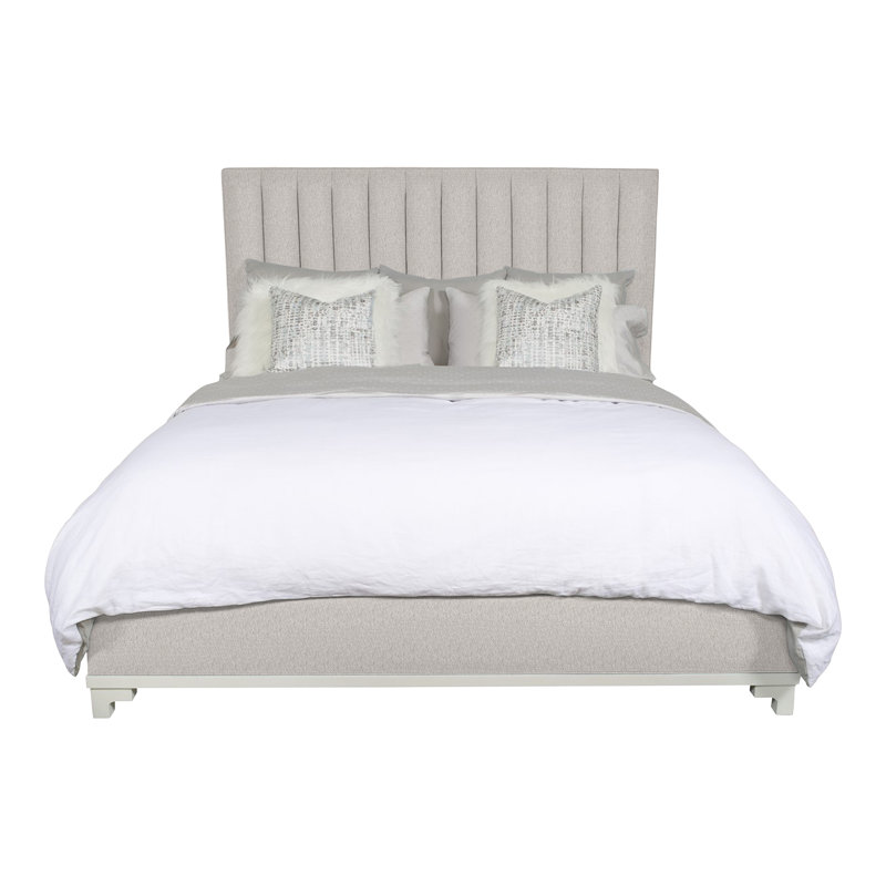 Jemma King Upholstered Panel Headboard, Navada Granite