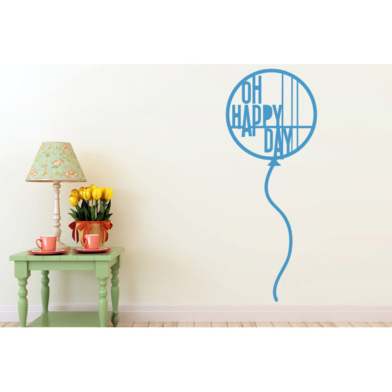 Wall Decal, Blue, Medium