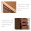 Nordic Log Color Solid Wood Desk, Home Study Writing Desk, Designer High-End Office Desk with 3 Drawer Storage Cabinet-1973359190
