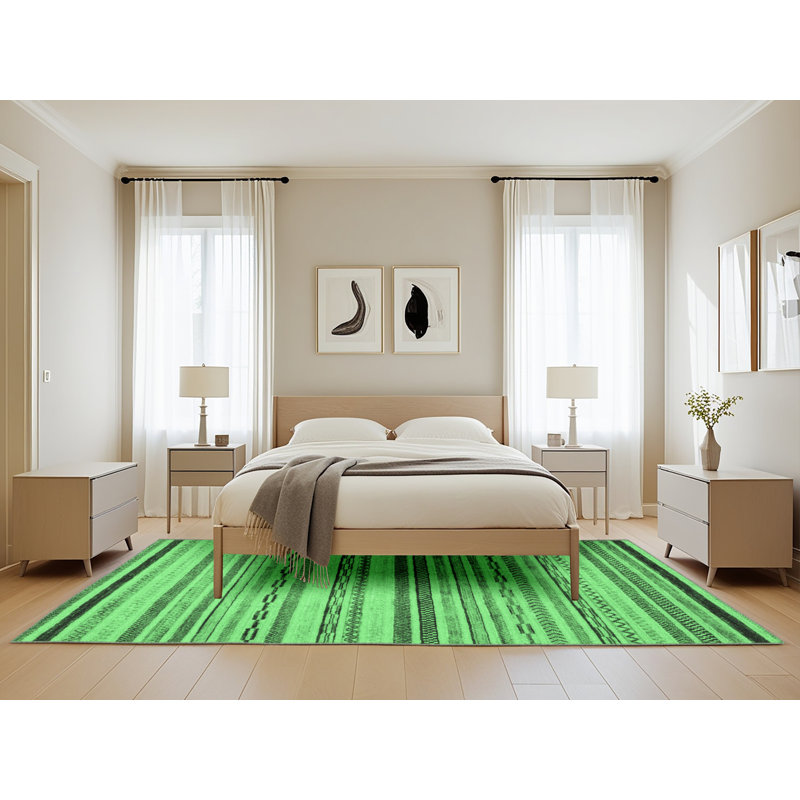 Kemaree Washable Geometric Indoor Rug, Rectangle 5' x 8'