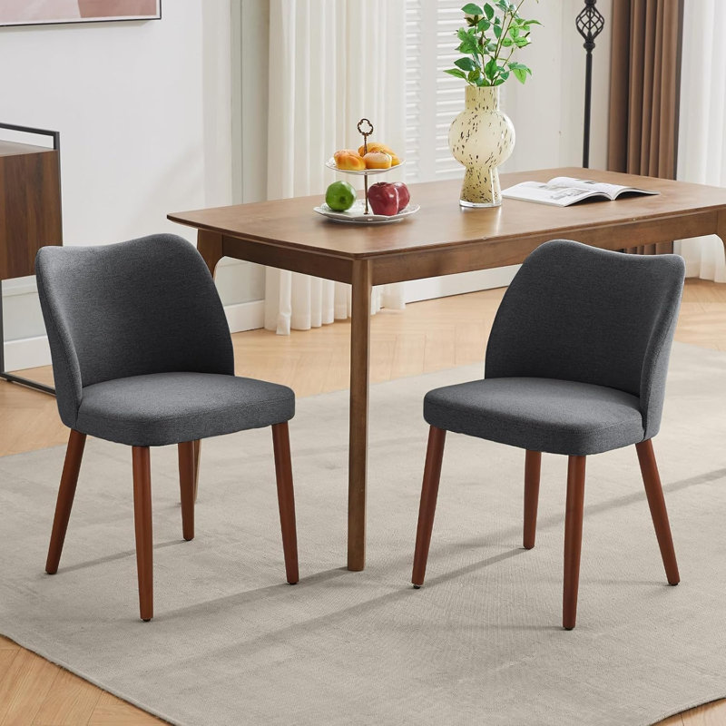 Cantilever Chair, 2-pack Linen | Dark Grey
