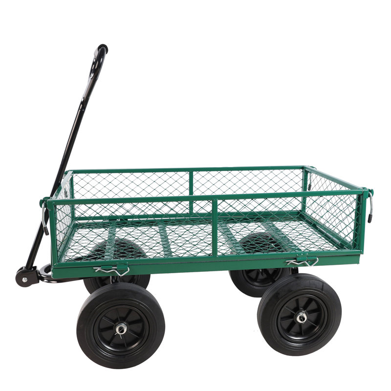 (Chariot de chariot à roues solide vert), Vert