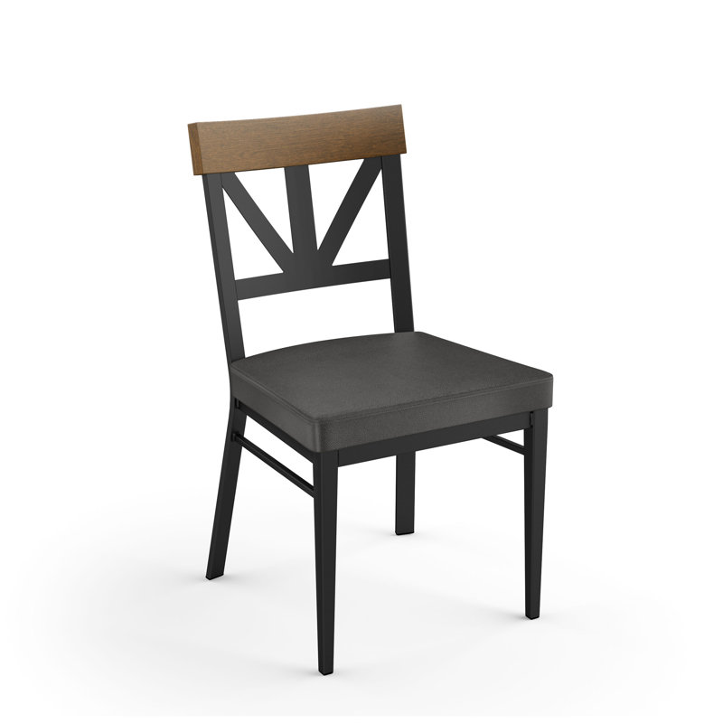 Chaise de salle à manger en métal massif