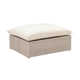 Davida Wicker Outdoor Ottoman with Cushion