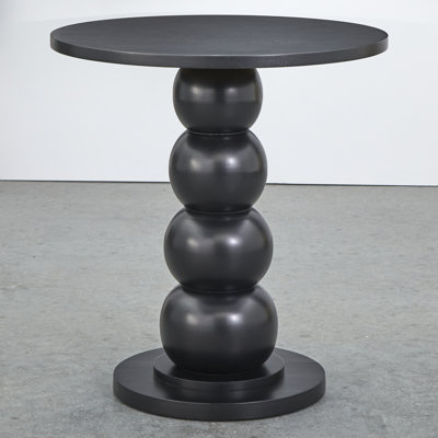 Spheres Round Solid Wood Base Dining Table