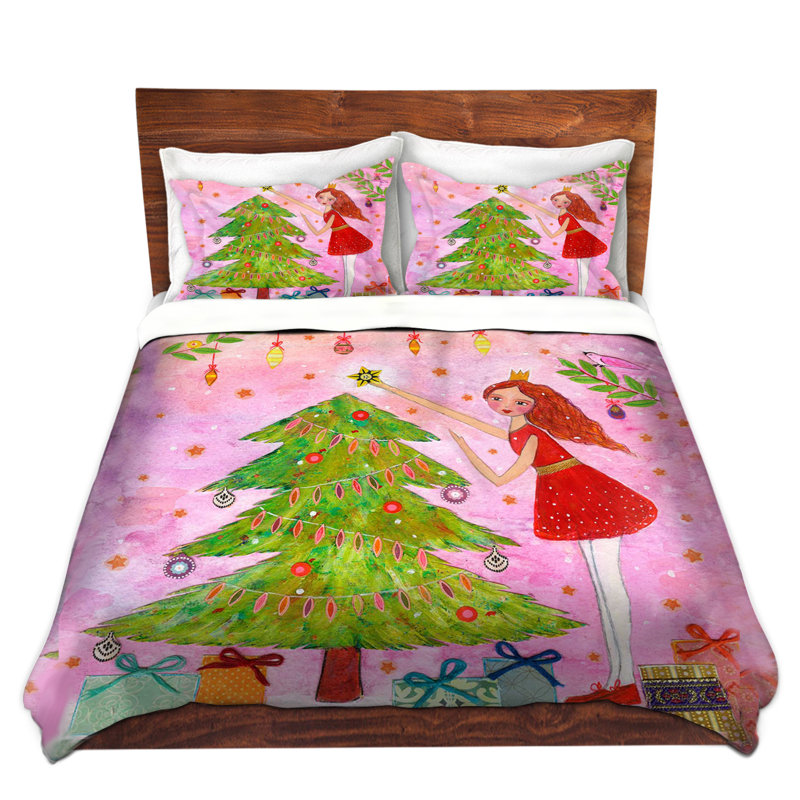 Housses de couette en sapin de Noël en microfibre Sascalia, Très grand