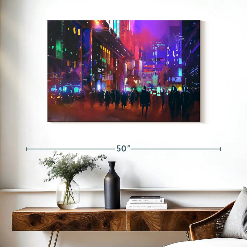 Sci-Fi City, 26" H x 39" W