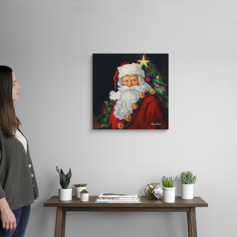 «Santa Portrait Wall Art» par Susan Comish, H 20 po x l 20 po