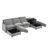 Stylish Double-Layer Cushion  Large U-Shaped Modular Sofa-1339837750
