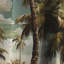 Cocoteraie motif tropical I - Rideau floral - Rideau occultant floral - 1 panneau-107548778