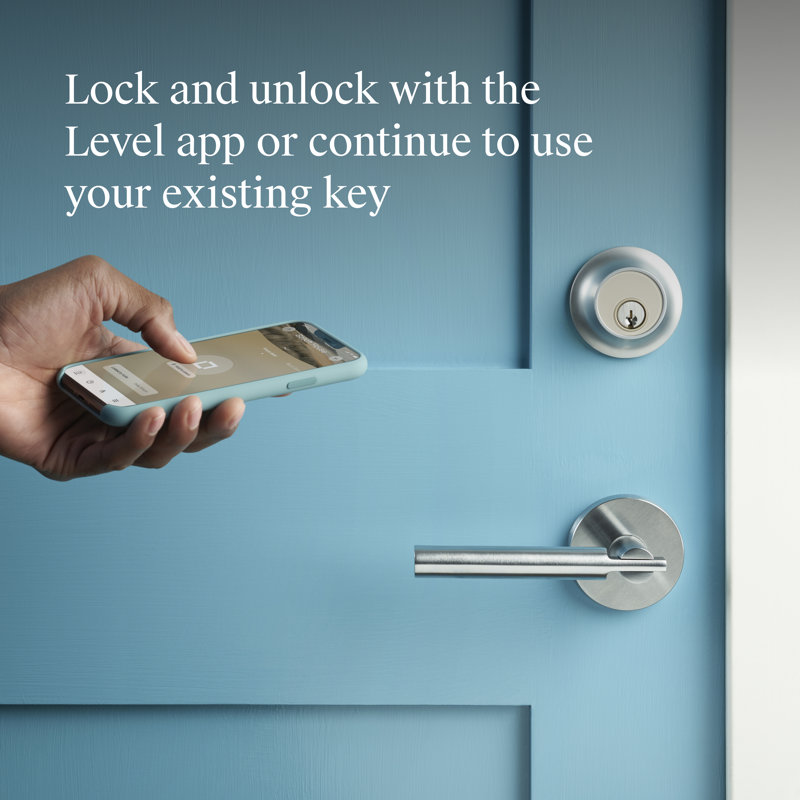 Level Bolt Wi-Fi Smart Deadbolt with Stainless Steel Gearbox