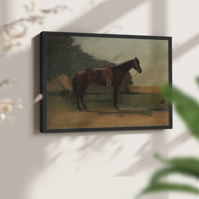Saddle Horse -Framed Print - Restickable