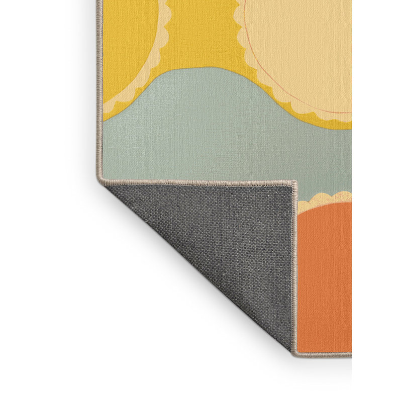 Spirited Pop Rug, Square 4'