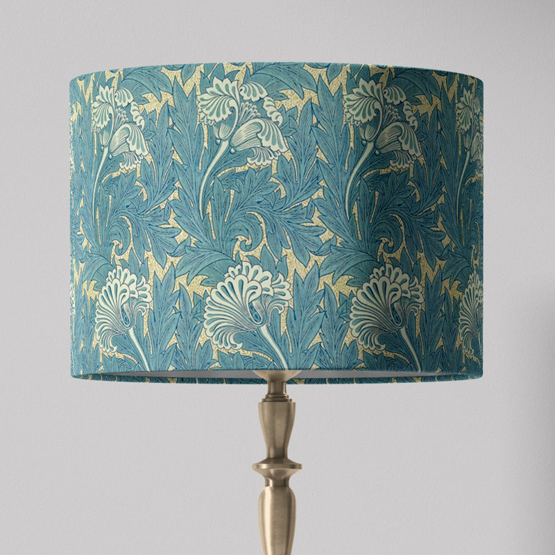 Abat-jour en tulipe William Morris, H 12 po x l 16 po x P 16 po