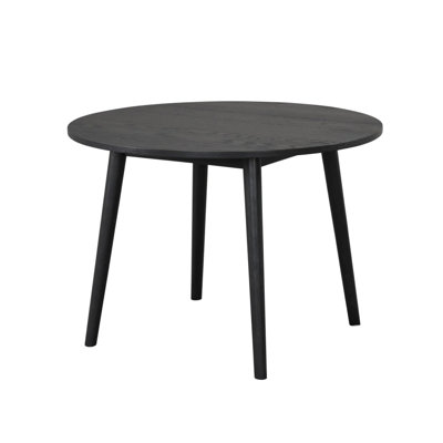 Yely Round Dining Table, Shaker-Style Legs, Rubberwood, 42 Inch by Benjara