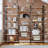 Etagere Bookcase 6 Tiers Triple Wide Industrial Bookshelf Open Display Shelves with Metal Frame for Living Room Home Office-1687657363-1687657362