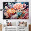 Ensemble de salon art mural rose anémone rose-107735092-107735094