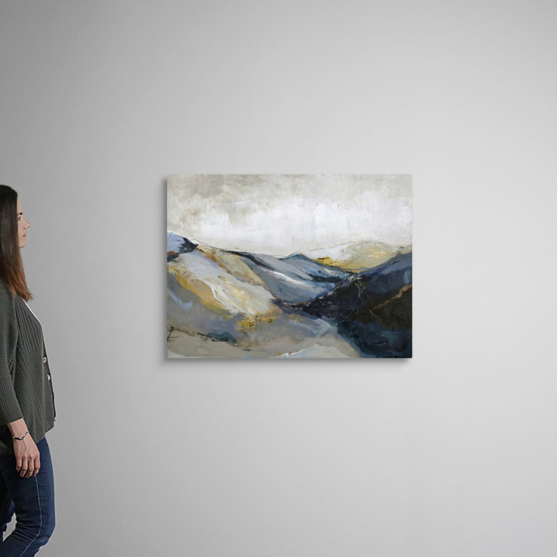 Out Line 3 - Painting on Canvas, Wrapped Canvas, 30" H x 40" W x 1.25" D