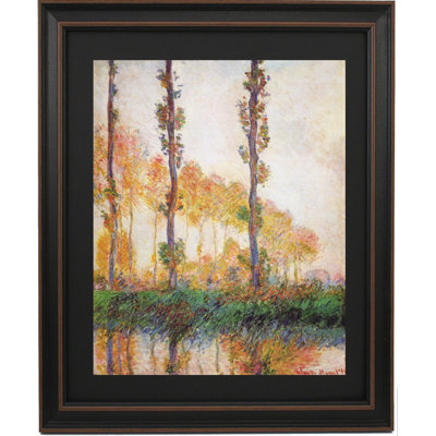 Poplars, Autumn By Claude Monet