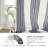 Semi Sheer Grommet Linen Chris Stripe Patterned Curtains-405780306-405780304