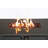 42" Smoked Glass Metal Rectangle Fire Pit-1079290027