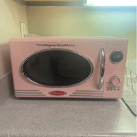 Nostalgia NRMO9RR Retro Microwave Oven, 0.9 Cu.Ft. Retro Red - 20371847