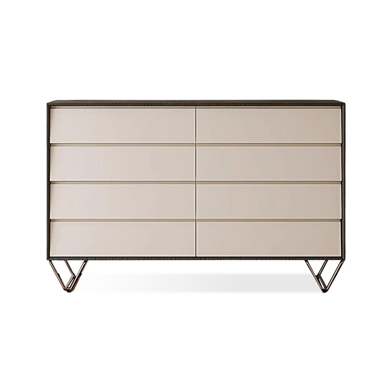 Armoire d'appoint moderne en bois manufacturé noir