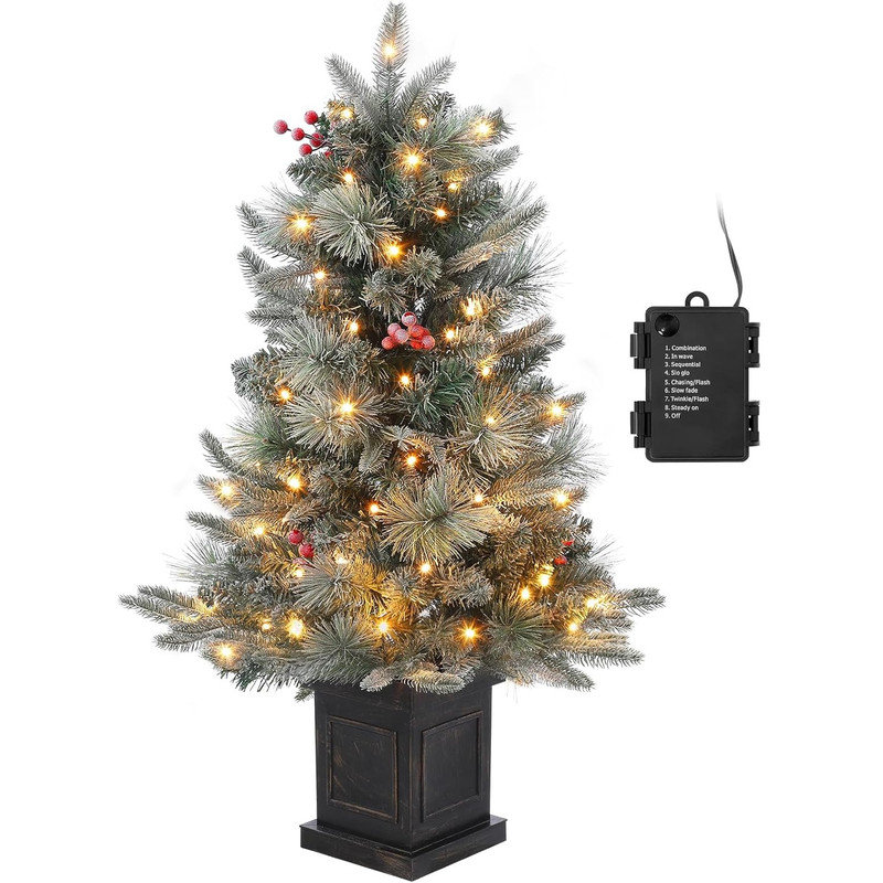 91.4cm H Lighted Artificial Christmas Tree
