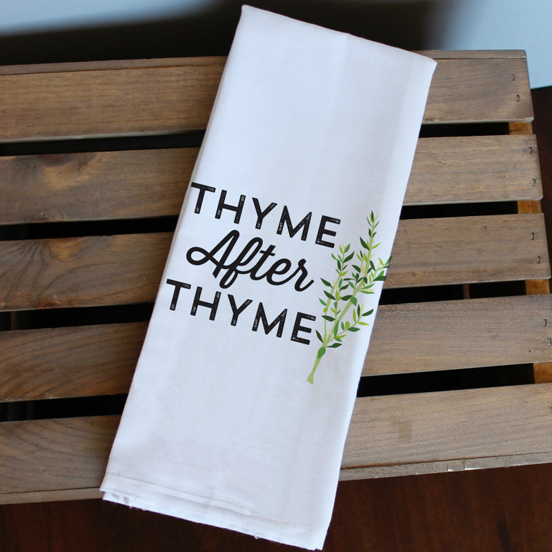 Chiffons thyme après le thym